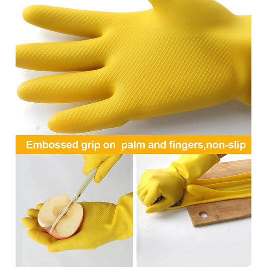 SafeHands Utility Gloves™ – Medium yellow gloves for cleaning & gardening.