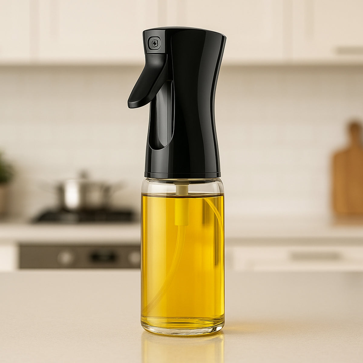 Glass Premium Oil Spray Bottle - (300 Ml Approx 1 Pc)