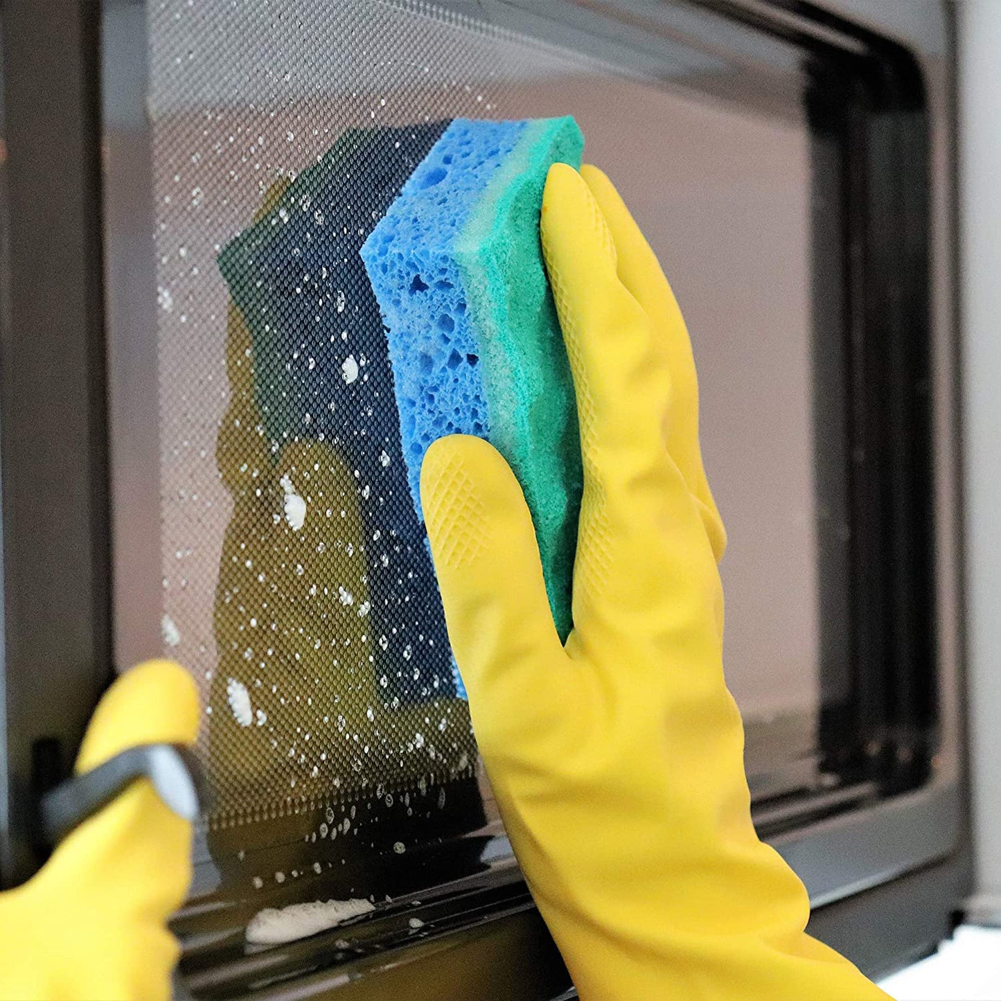 SafeHands Utility Gloves™ – Medium yellow gloves for cleaning & gardening.