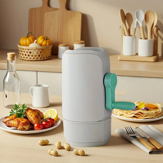 NutCrack Pro Sheller™ – Manual hand-crank machine for easy peanut shelling.