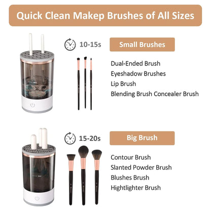 Automatic Makeup Brush Cleaner™ - Fast Electric Brush Washer & Organizer (USB Powered)