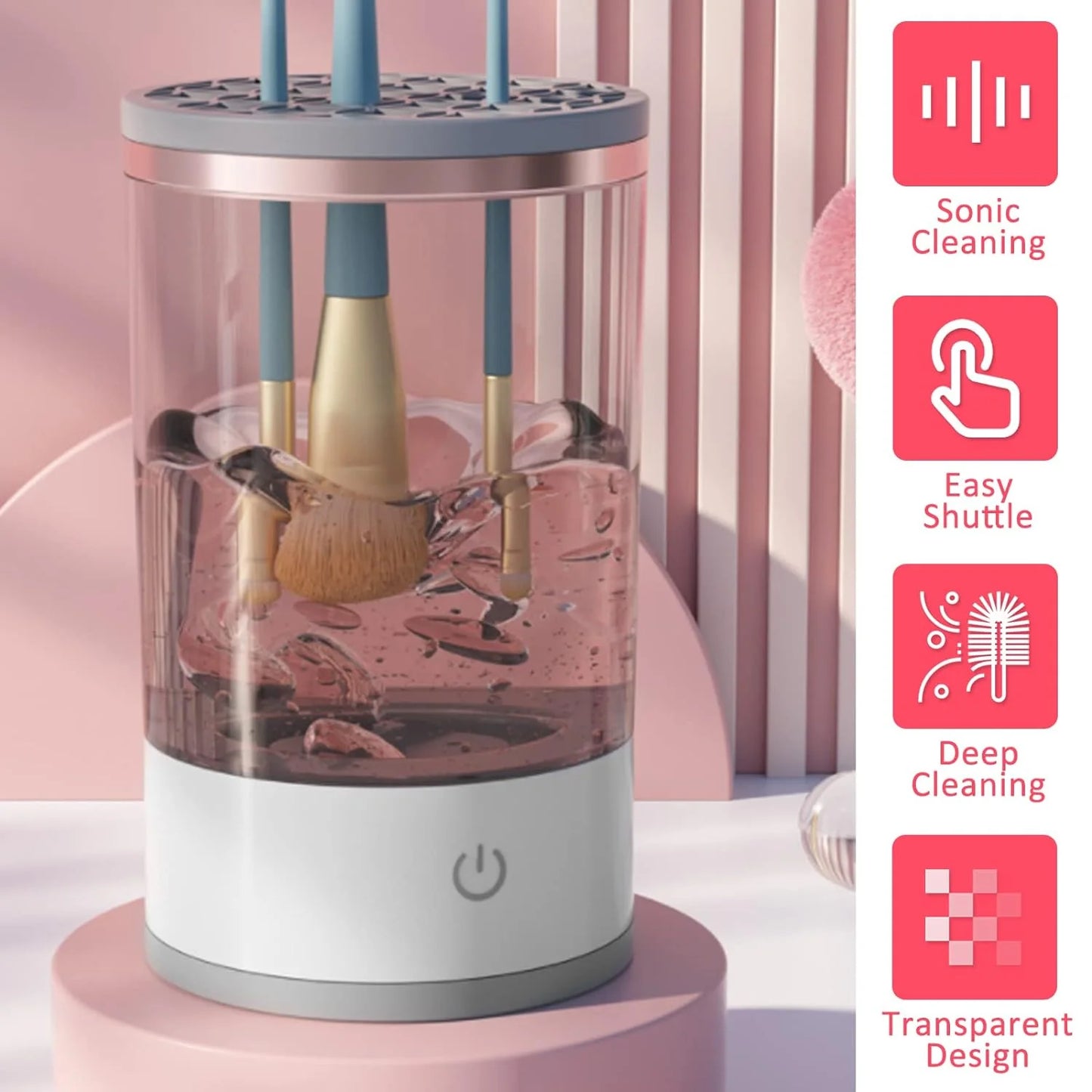 Automatic Makeup Brush Cleaner™ - Fast Electric Brush Washer & Organizer (USB Powered)