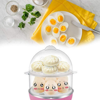 EggMaster Pro 14™ – 2-layer multi-function egg cooker & steamer.