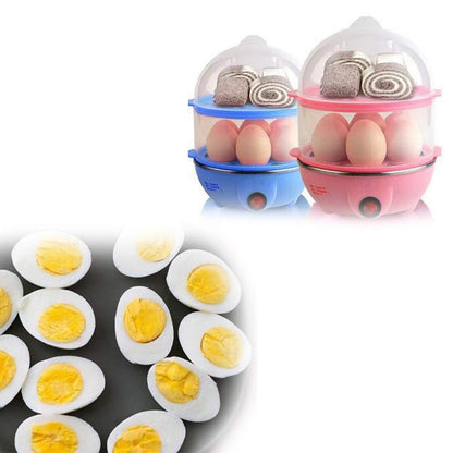 EggMaster Pro 14™ – 2-layer multi-function egg cooker & steamer.