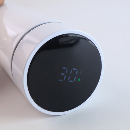 ChillMate Steel Flask™ – White vacuum bottle to keep beverages fresh.