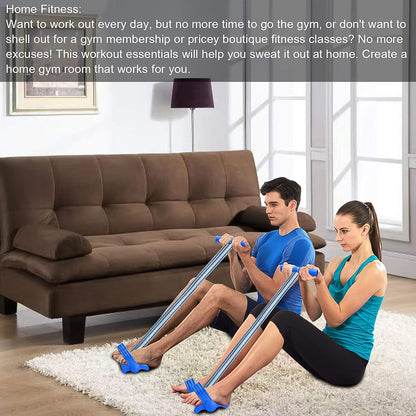 FlexiPull Resistance Band™ – Durable spring strap for home fitness training.