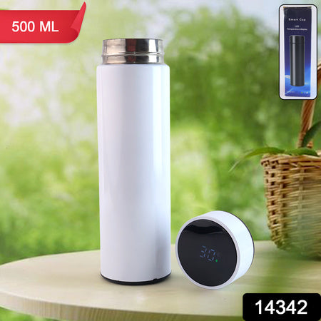 ChillMate Steel Flask™ – White vacuum bottle to keep beverages fresh.