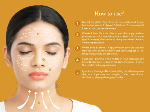 Luxury Skincare 24K Gold Energy Electric Facial Massager Roller