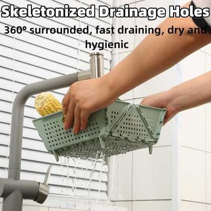 Foldable Fruit Drain Basket