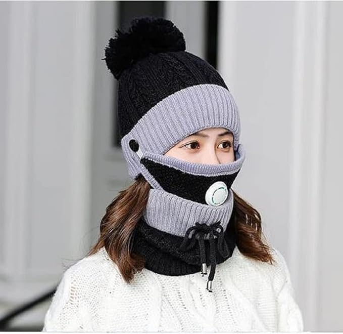 WinterWeave™ Knit Beanie & Neck Warmer