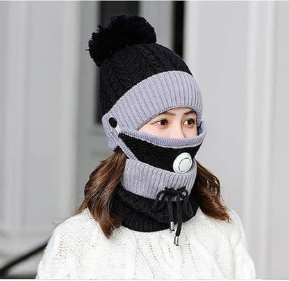 WinterWeave™ Knit Beanie & Neck Warmer