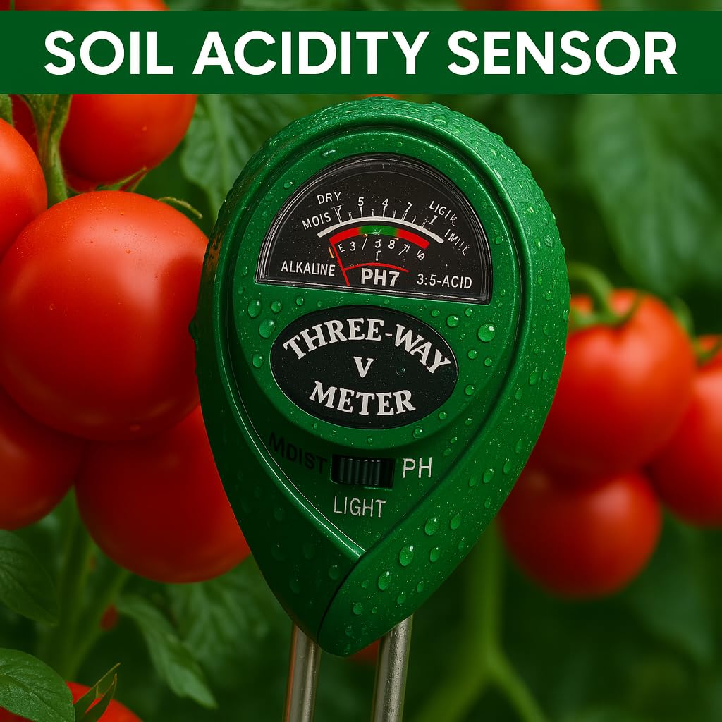 EcoGrow Soil Meter™ – Moisture, light & pH sensor in one tool.