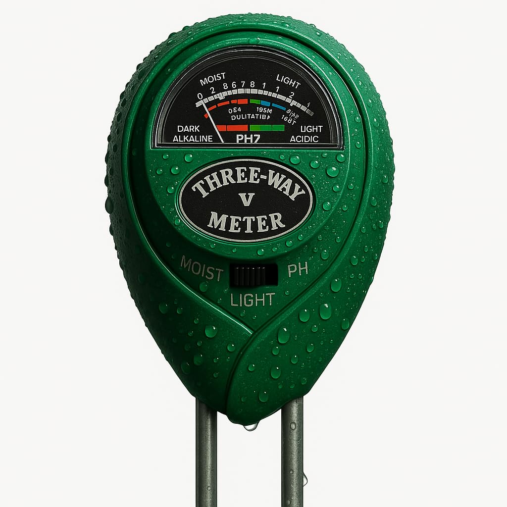 EcoGrow Soil Meter™ – Moisture, light & pH sensor in one tool.