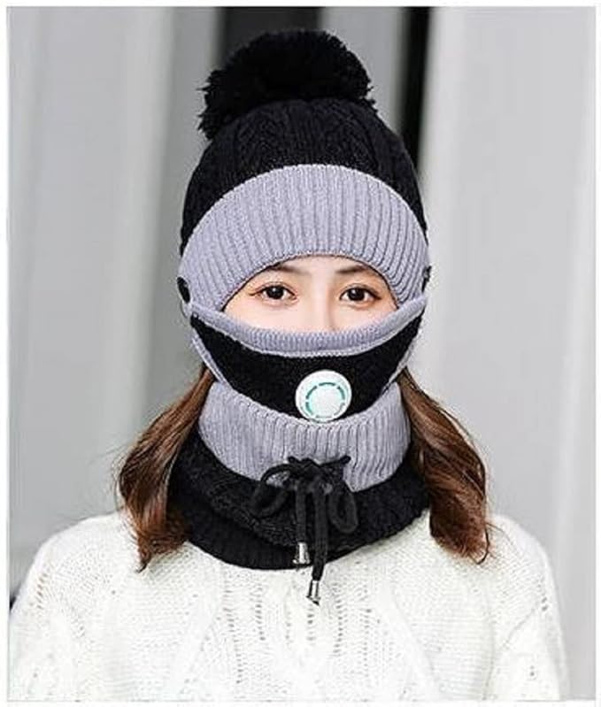 WinterWeave™ Knit Beanie & Neck Warmer