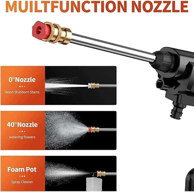JetWash™ – 48V Portable Car Spray Gun (Single Battrey)