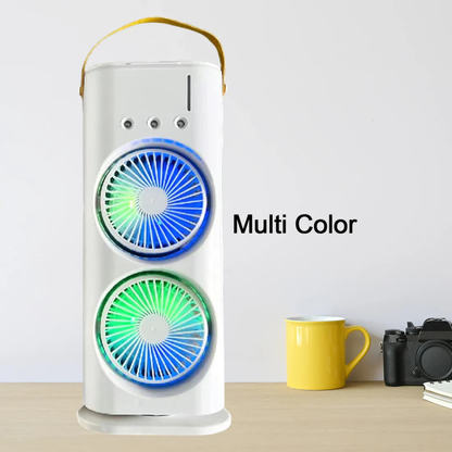 Portable Tower Mist Spray Air Cooling Fan (1 Pc)