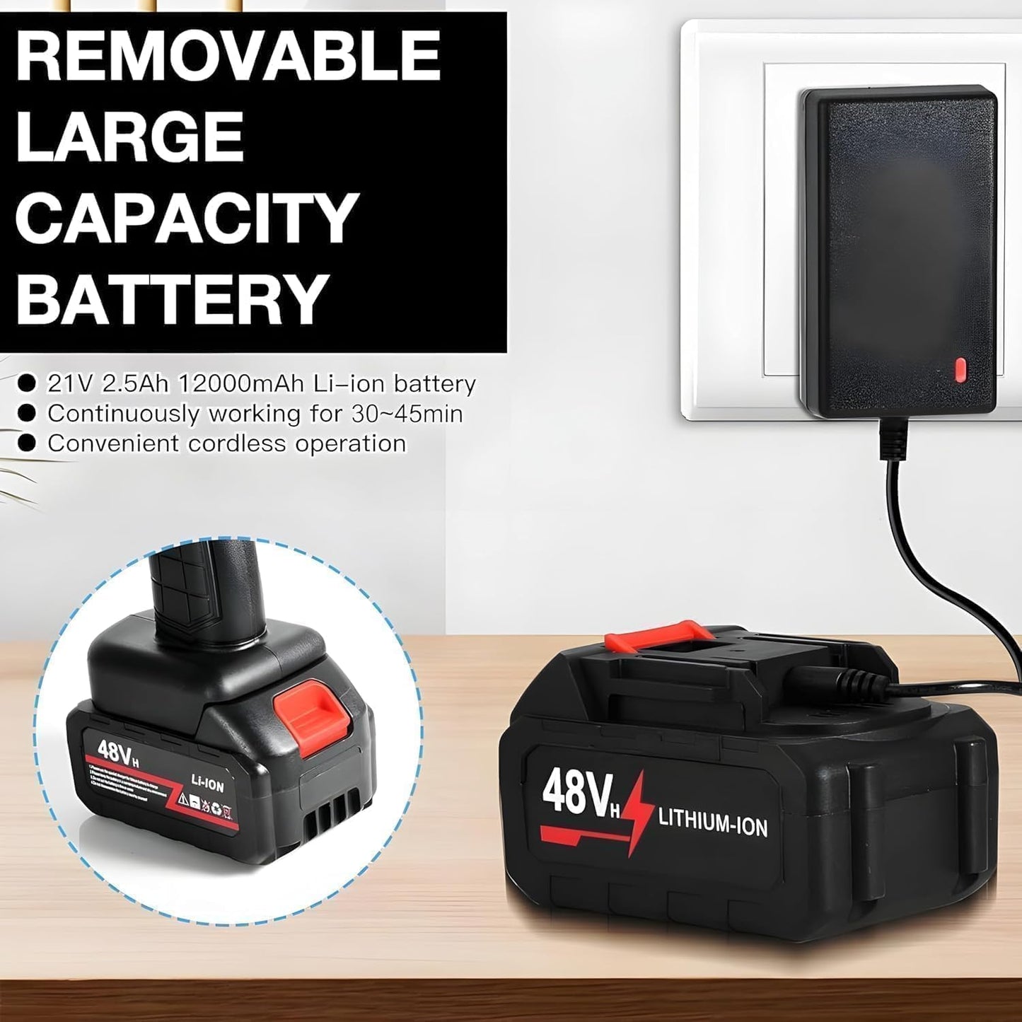 JetWash™ – 48V Portable Car Spray Gun (Double Battrey)