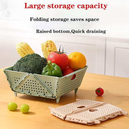 Foldable Fruit Drain Basket