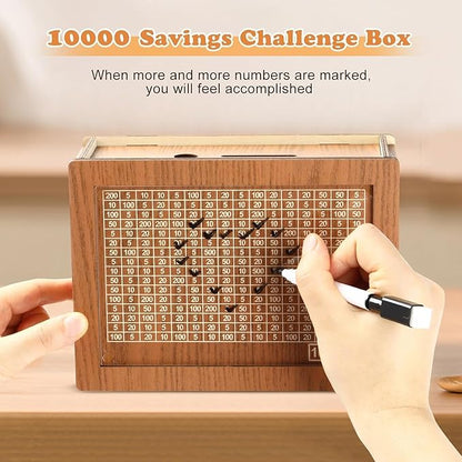 HappySaver™ Wooden Bank (with Emoji Pen)