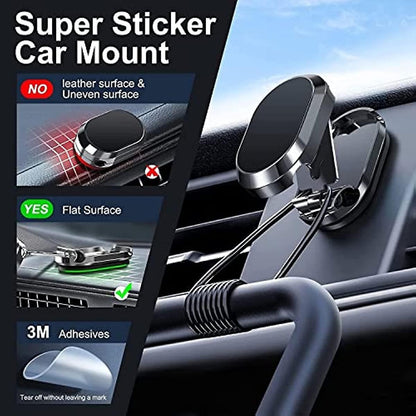 MagniGrip Car Holder™ – 360° rotating magnetic phone mount for cars.