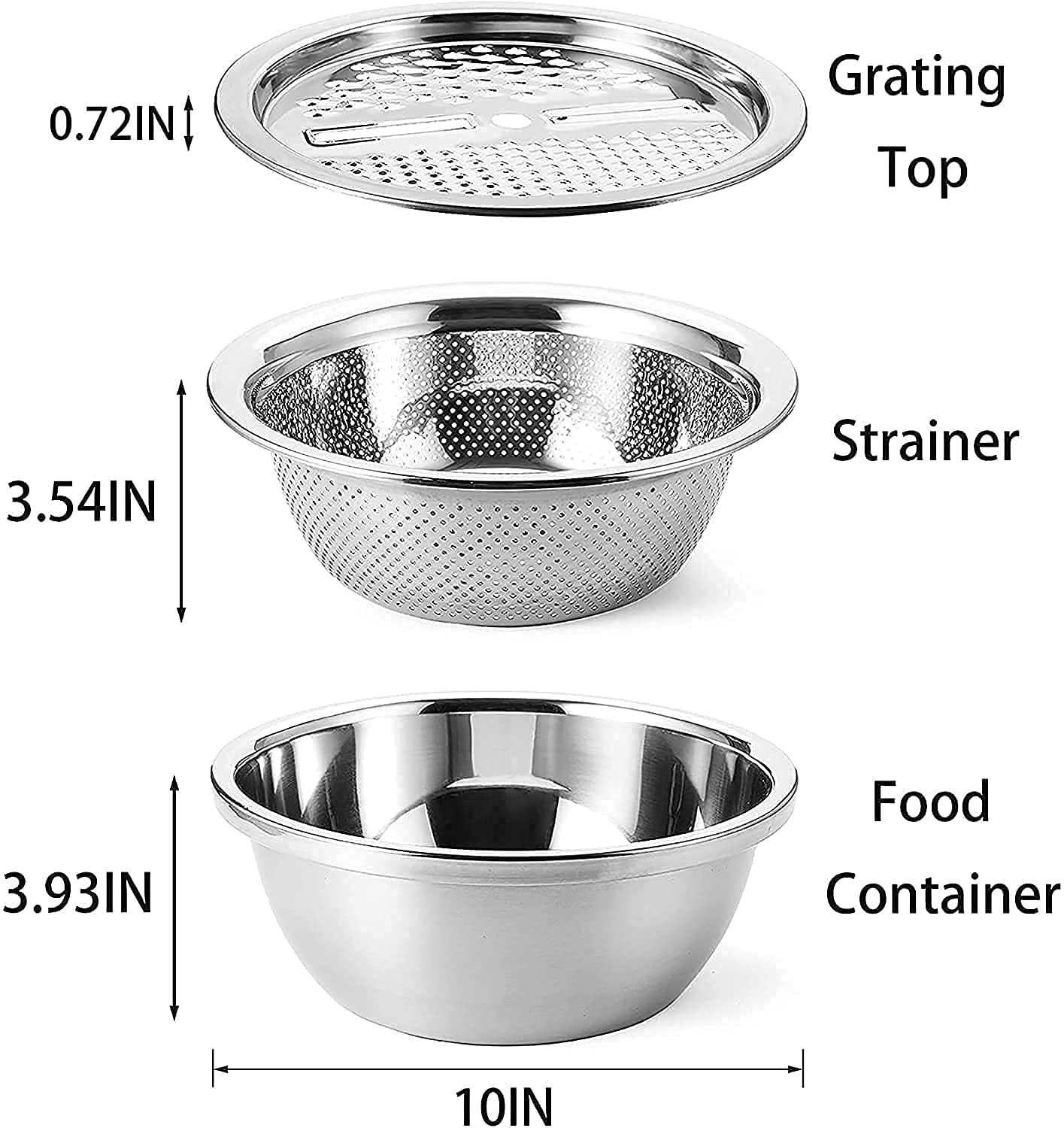 SliceMate 3-in-1 Grater™ - All-in-one grater for veggies & salads.