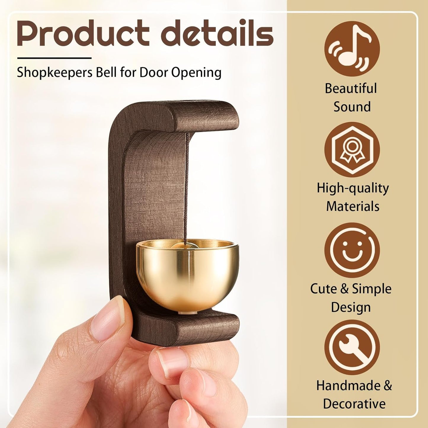 Premium Adhesive Japanese-style Door Bell (1 Pc)