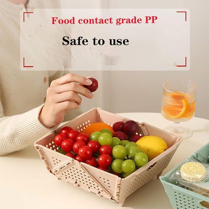 Foldable Fruit Drain Basket