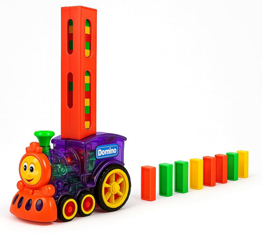 Domino Express Train™ 60 Blocks – Automatic domino-laying train with music & lights.