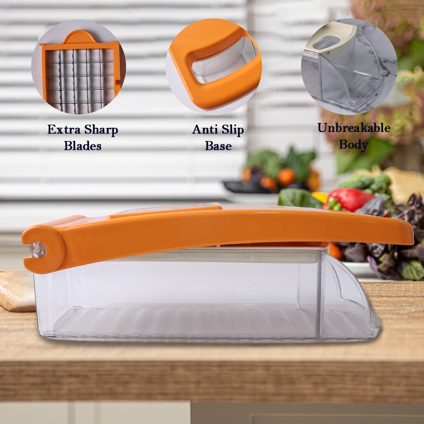 SuperMom ChopEase™ – Handy chopper for fruits, veggies & salad prep.