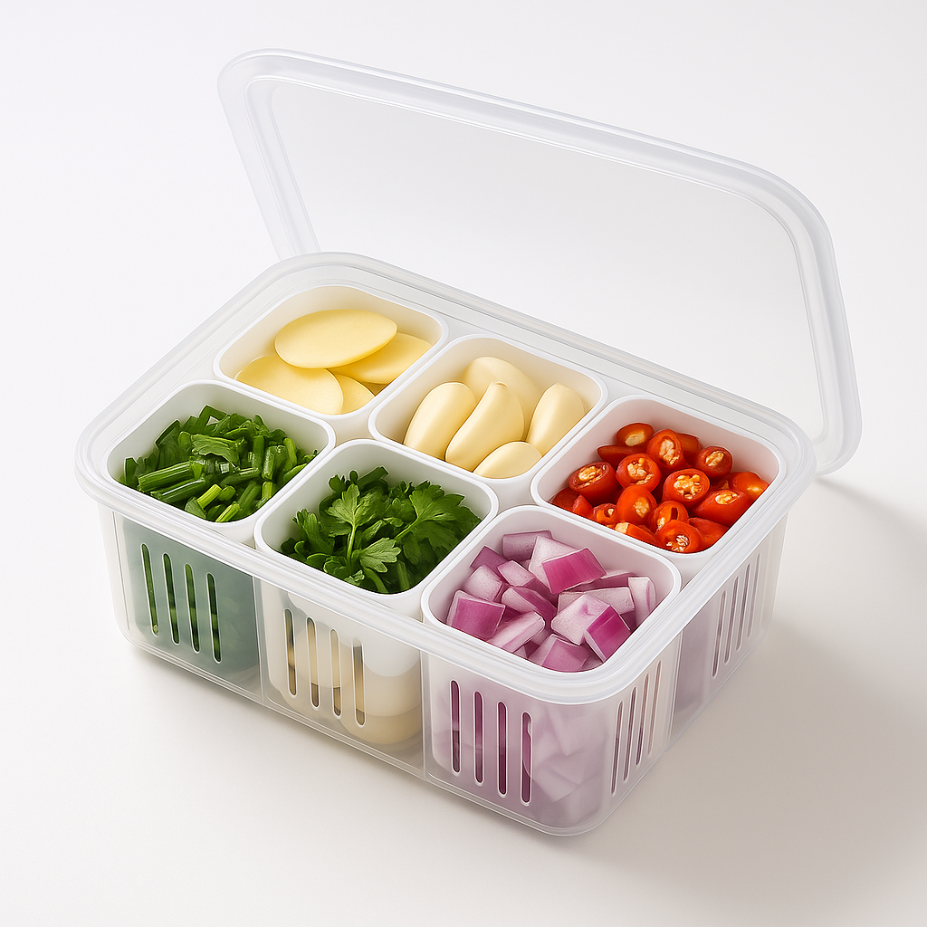 FreshNest Storage Box™ – Kitchen refrigerator box for organized food storage.