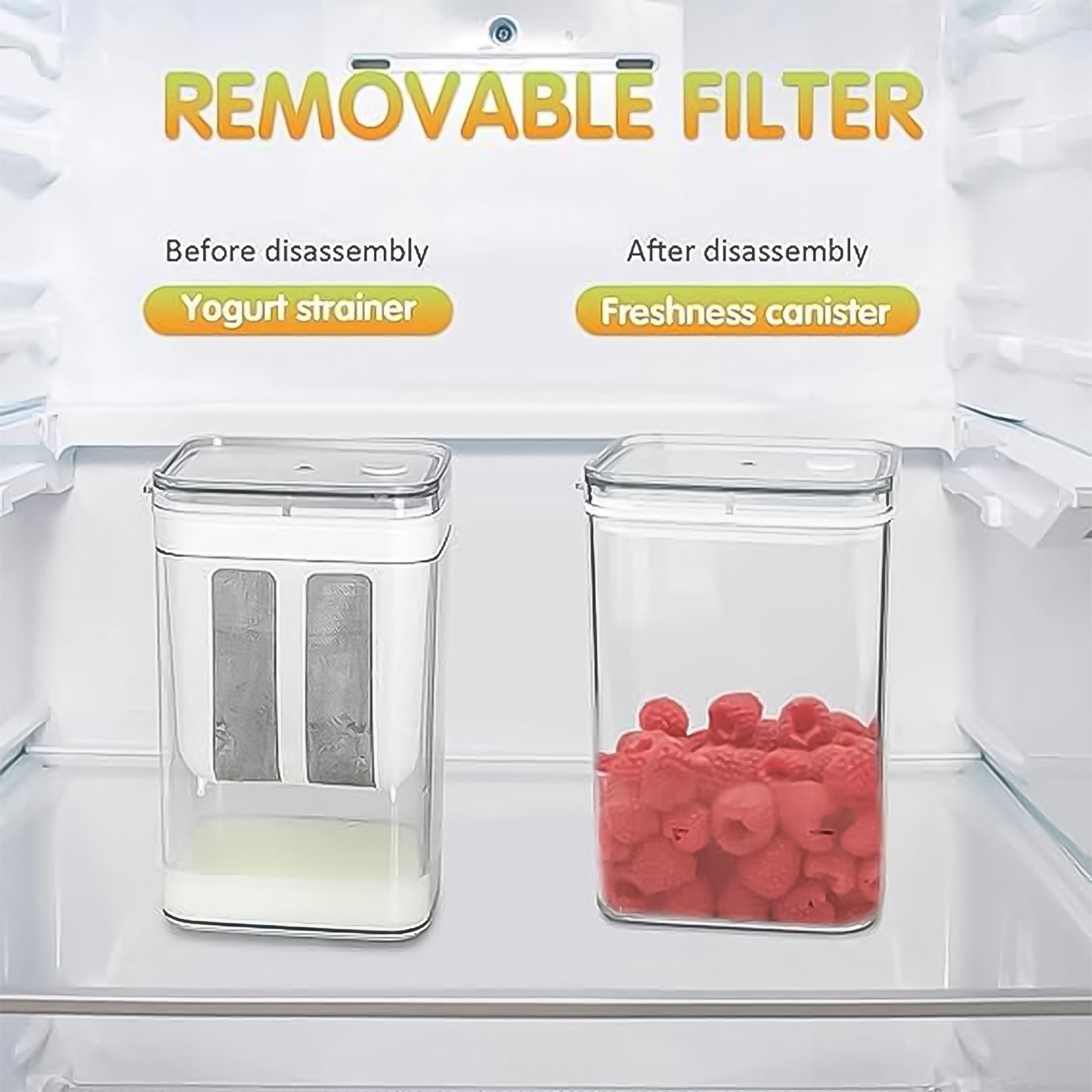 YogurtMate™ 1100 ml – 2-in-1 Strainer & Storage