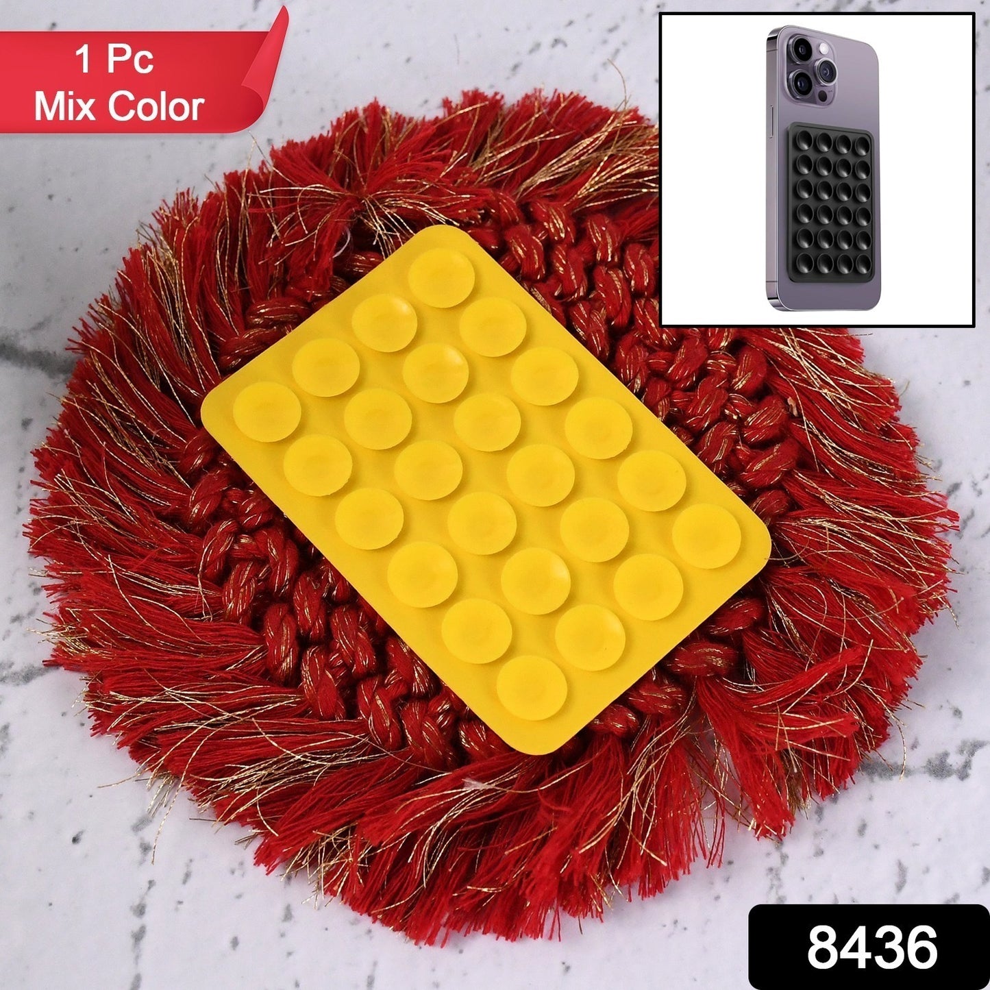 GripGo™ – Phone Holder with Suction Base (1 Pc / Mix Color)