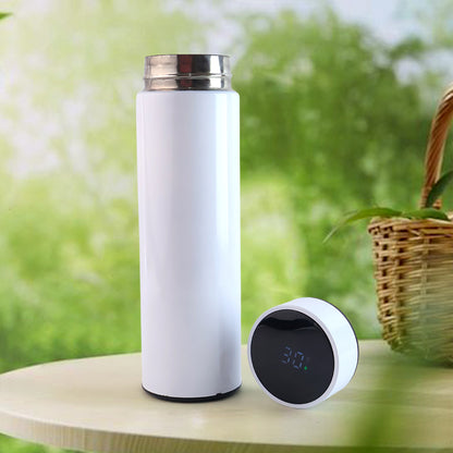 ChillMate Steel Flask™ – White vacuum bottle to keep beverages fresh.