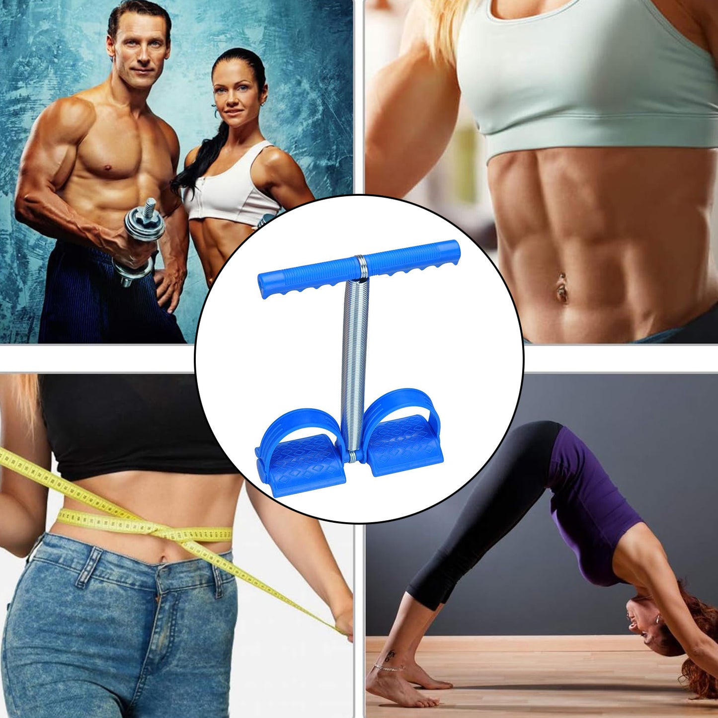 FlexiPull Resistance Band™ – Durable spring strap for home fitness training.