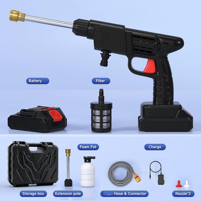 JetWash™ – 48V Portable Car Spray Gun (Single Battrey)