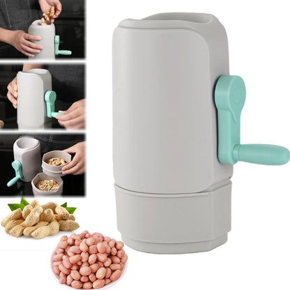 NutCrack Pro Sheller™ – Manual hand-crank machine for easy peanut shelling.