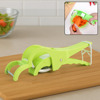 SliceMate Duo™ – Handy kitchen tool for peeling & slicing veggies.
