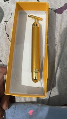 Luxury Skincare 24K Gold Energy Electric Facial Massager Roller