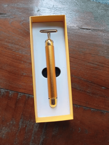 Luxury Skincare 24K Gold Energy Electric Facial Massager Roller