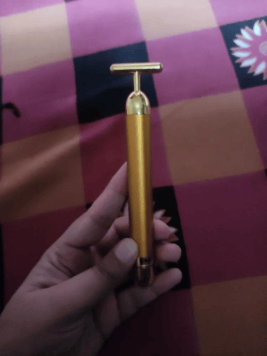 Luxury Skincare 24K Gold Energy Electric Facial Massager Roller