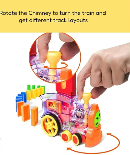 Domino Express Train™ 60 Blocks – Automatic domino-laying train with music & lights.