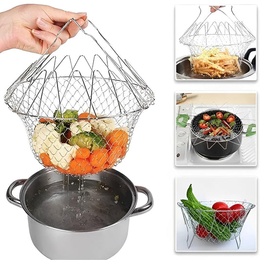 ChefBasket™ – Multi-Use Strainer & Fry Basket