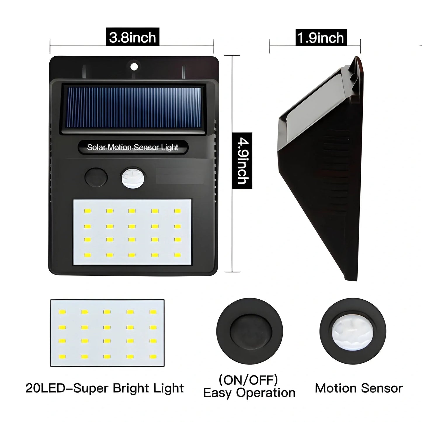 NightBeam™ – Solar-Powered Wall Light