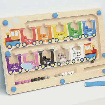 ColorCount Maze Board™ - Magnetic game for math & colors.