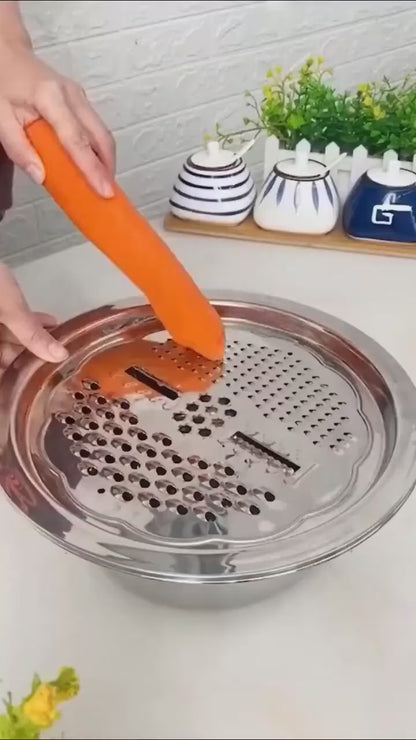 SliceMate 3-in-1 Grater™ - All-in-one grater for veggies & salads.