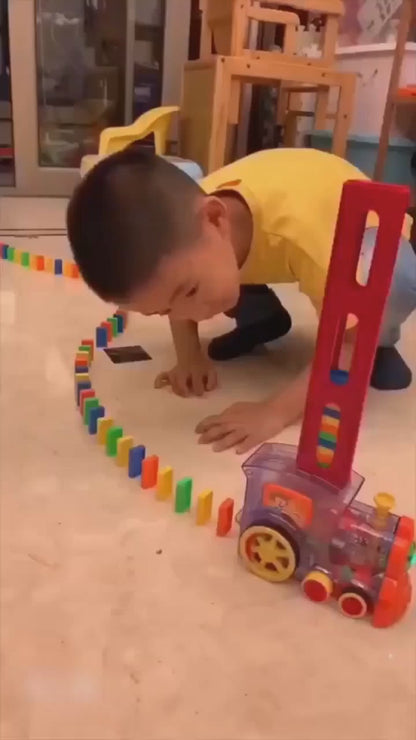 Domino Express Train™ 60 Blocks – Automatic domino-laying train with music & lights.