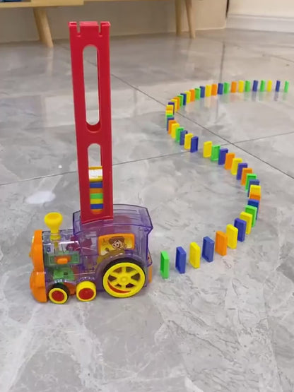 Domino Express Train™ 60 Blocks – Automatic domino-laying train with music & lights.
