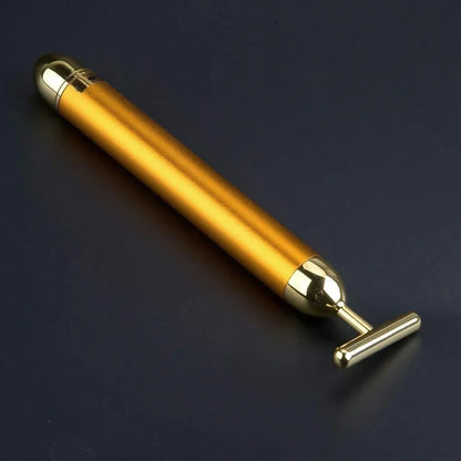 Luxury Skincare 24K Gold Energy Electric Facial Massager Roller
