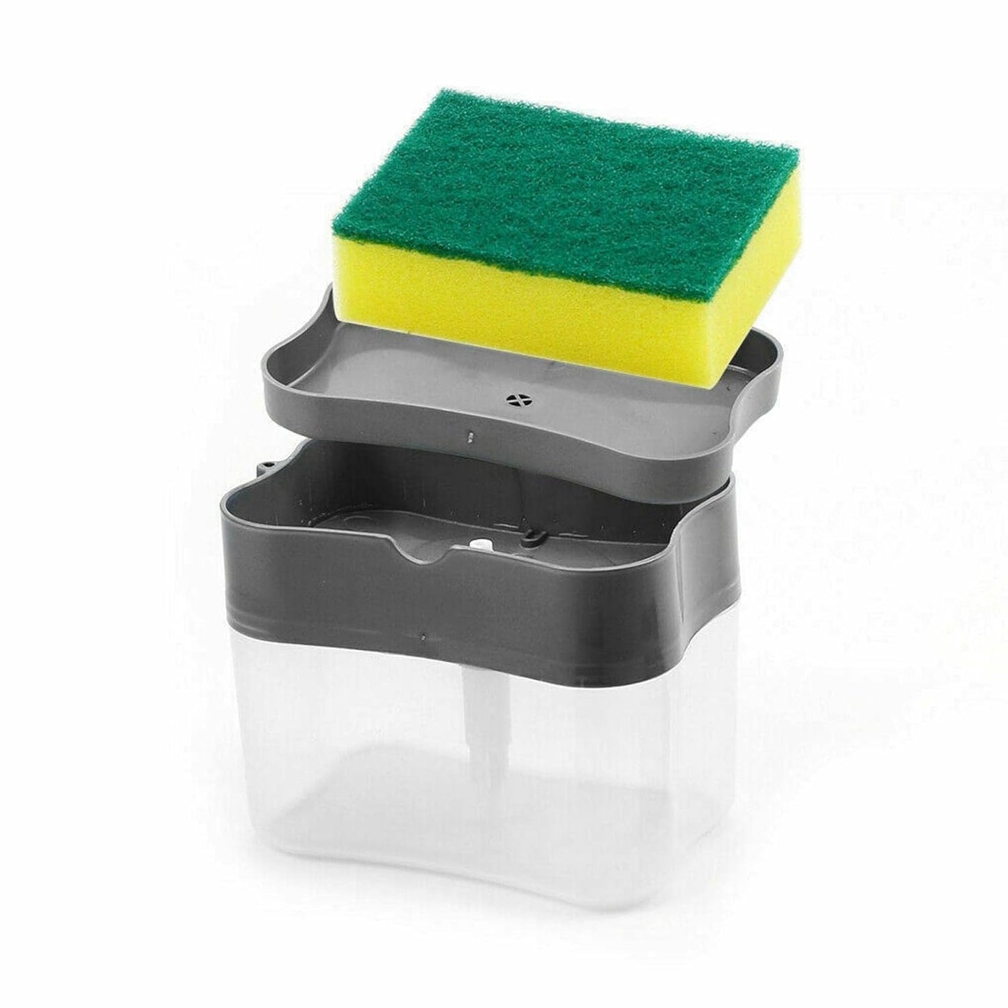 SoapEase Dispenser™ – 2-in-1 soap pump with sponge holder.
