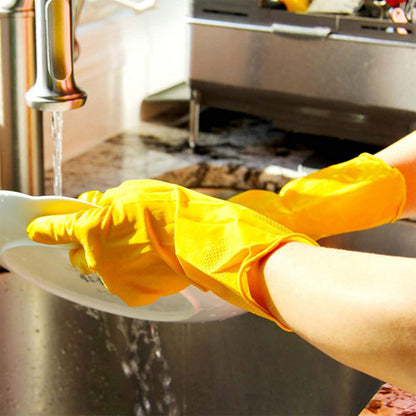SafeHands Utility Gloves™ – Medium yellow gloves for cleaning & gardening.